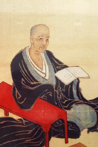 The professional Go player Honinbo Dosaku (1645–1702), bearer of the 9th dan.