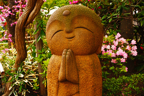 A happy buddha.