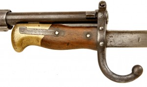 Detail of the Chassepot Fusil modèle 1866 with bayonet. Photo from: www.deactivated-guns.co.uk